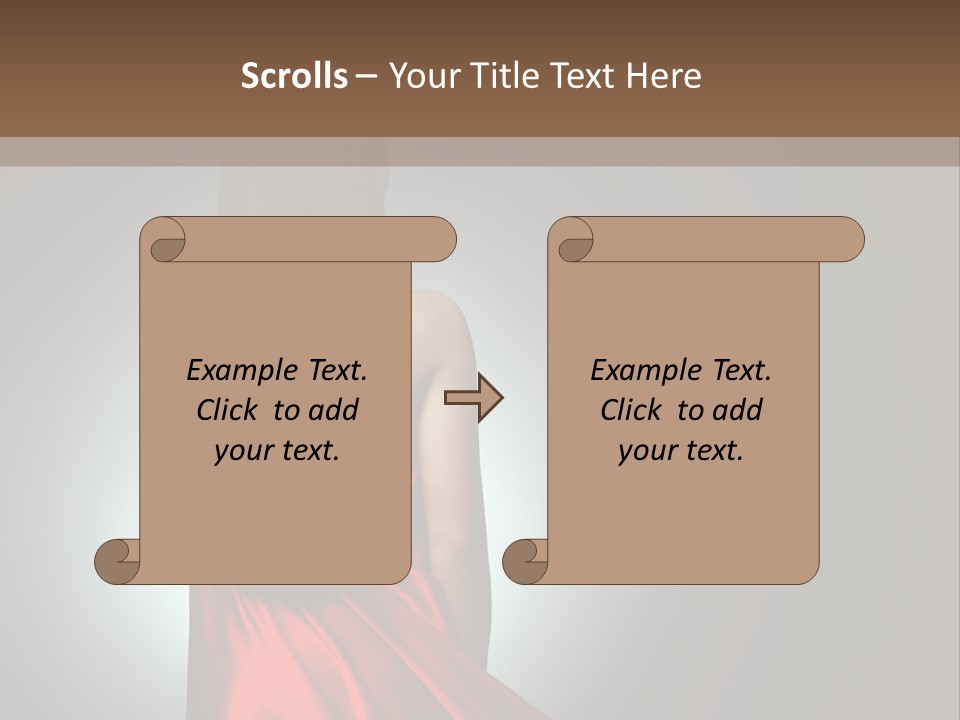 Cover Woman Background PowerPoint Template