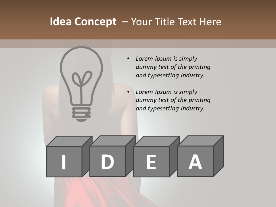 Cover Woman Background PowerPoint Template