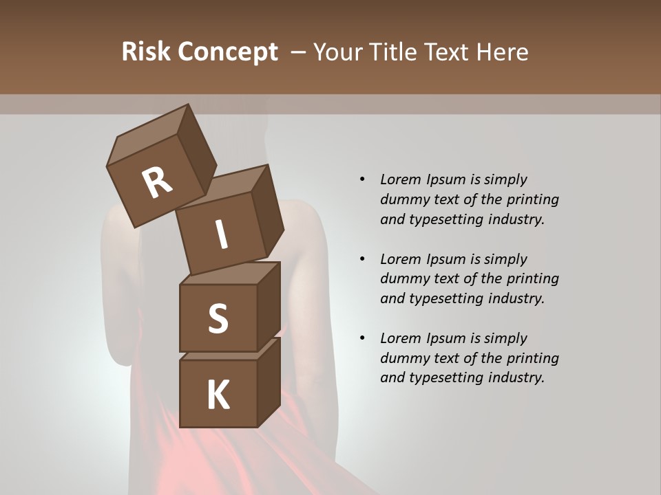 Cover Woman Background PowerPoint Template