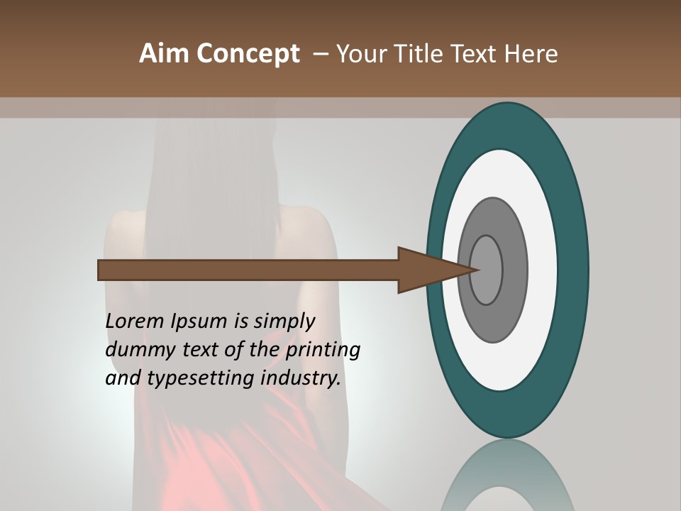 Cover Woman Background PowerPoint Template