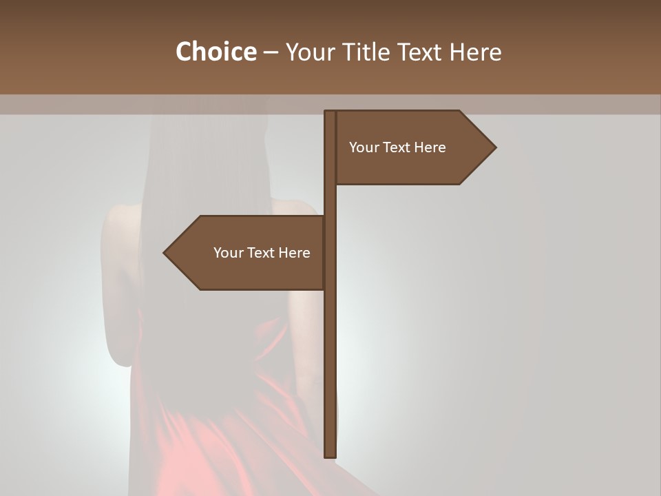 Cover Woman Background PowerPoint Template