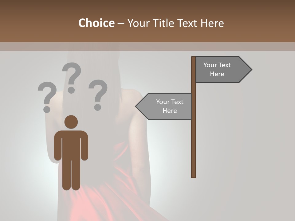 Cover Woman Background PowerPoint Template