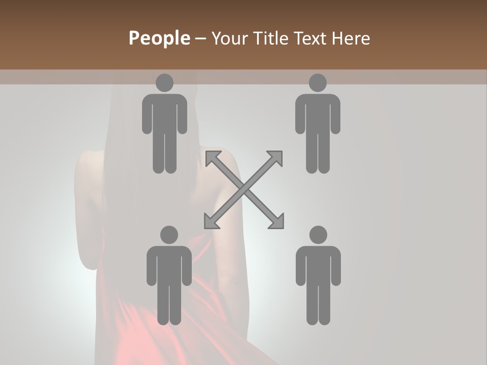 Cover Woman Background PowerPoint Template