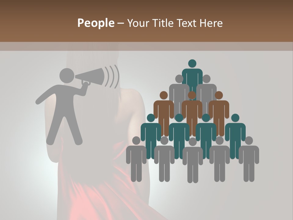 Cover Woman Background PowerPoint Template