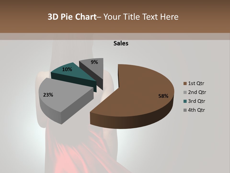 Cover Woman Background PowerPoint Template