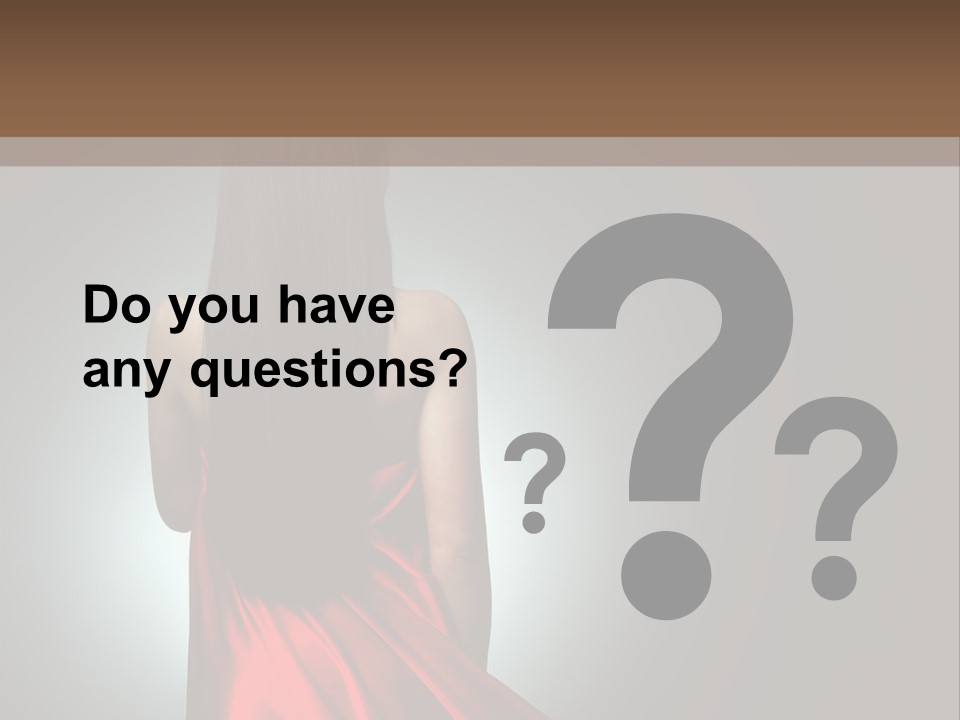 Cover Woman Background PowerPoint Template