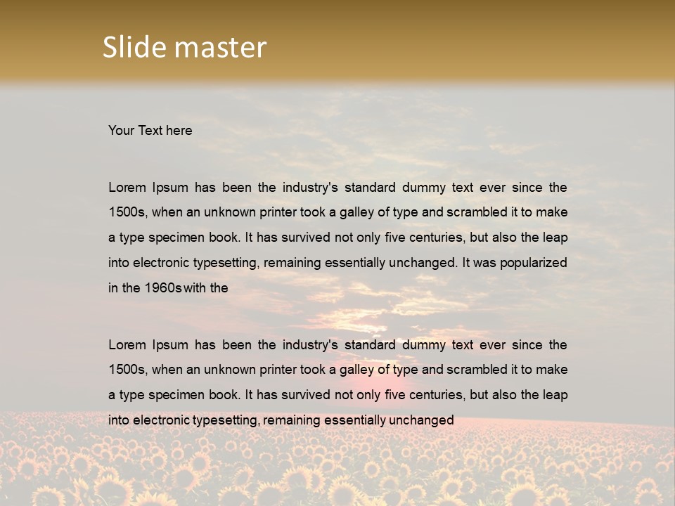 Light Dramatic Leaf PowerPoint Template