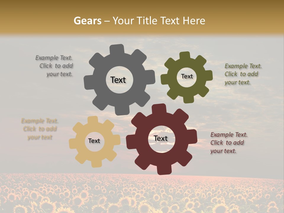 Light Dramatic Leaf PowerPoint Template