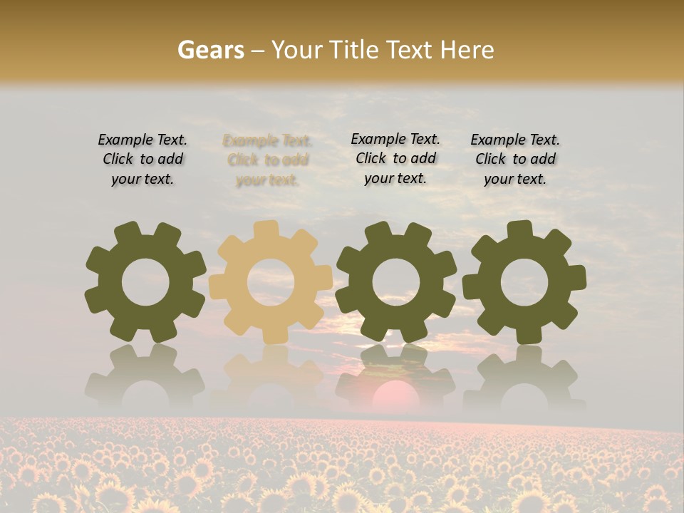 Light Dramatic Leaf PowerPoint Template