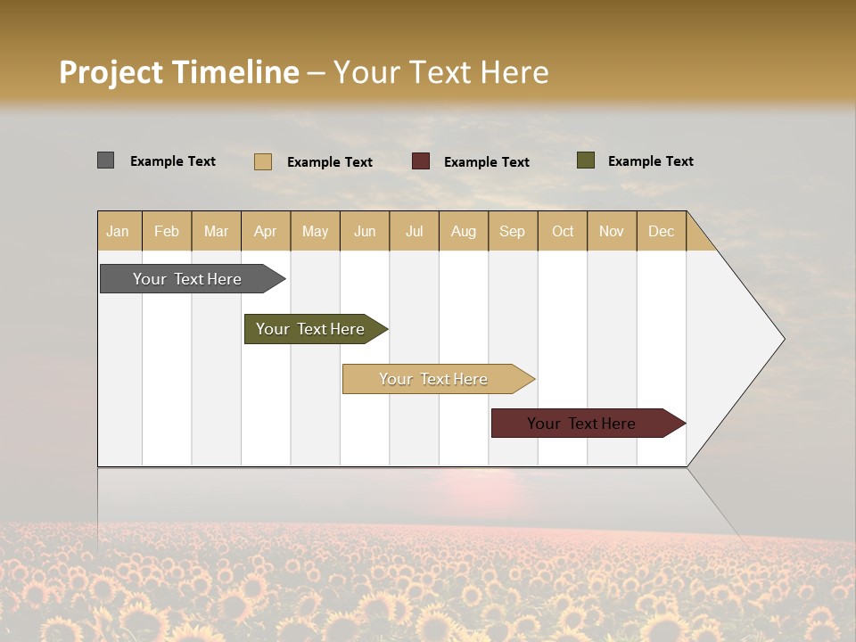 Light Dramatic Leaf PowerPoint Template