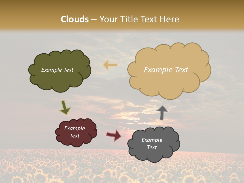 Light Dramatic Leaf PowerPoint Template