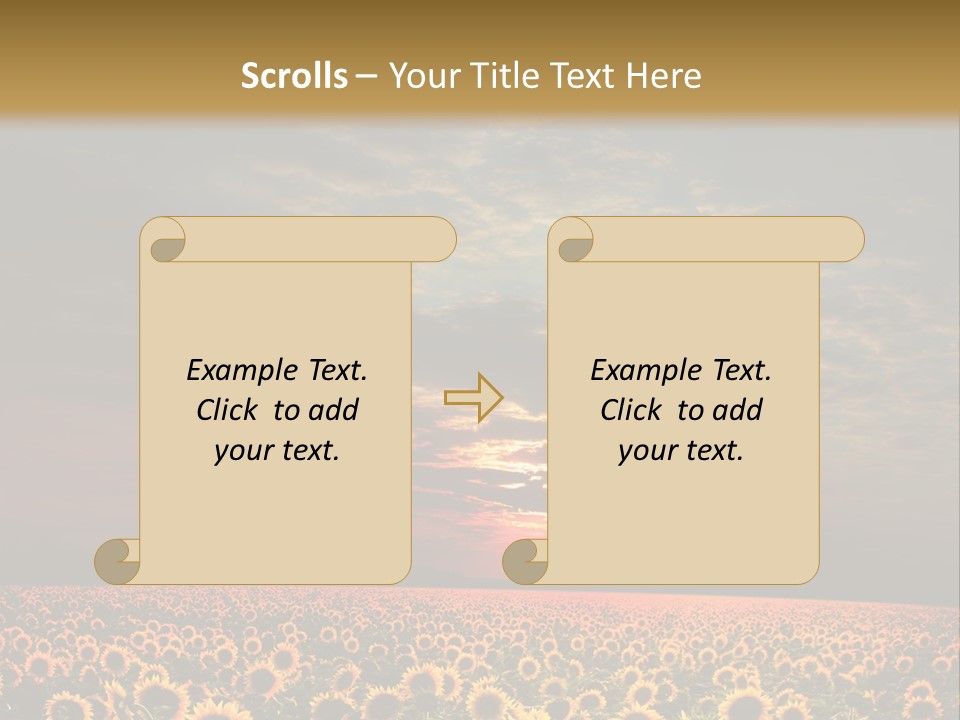 Light Dramatic Leaf PowerPoint Template