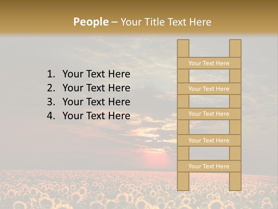 Light Dramatic Leaf PowerPoint Template