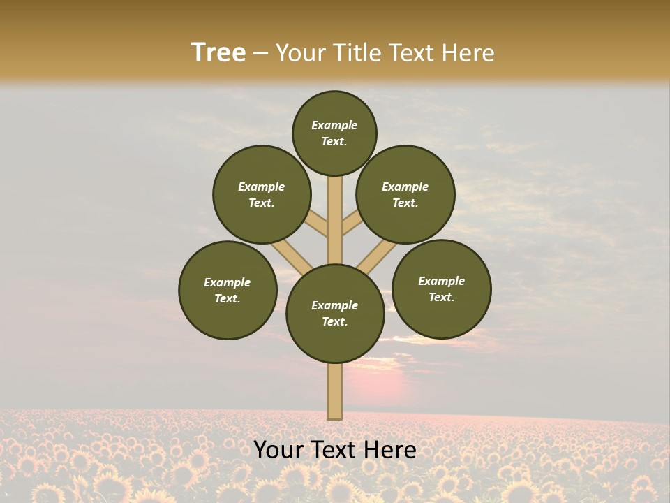 Light Dramatic Leaf PowerPoint Template