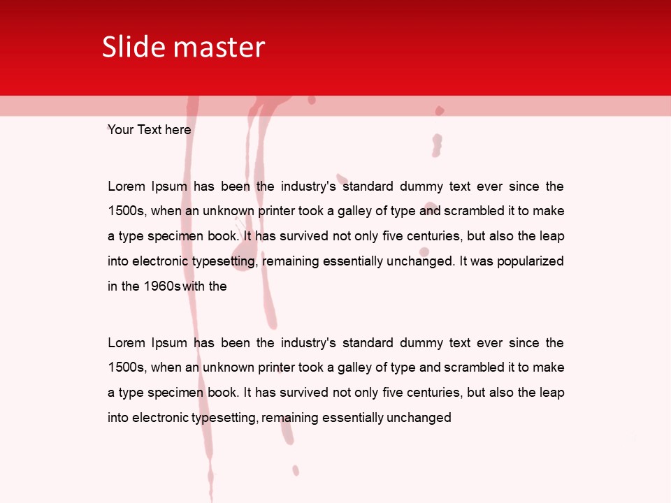 Spot Grunge Splat PowerPoint Template