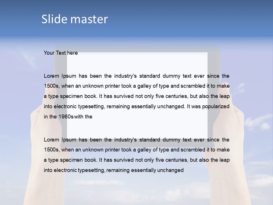 Mobility Tablet Pc Technology PowerPoint Template