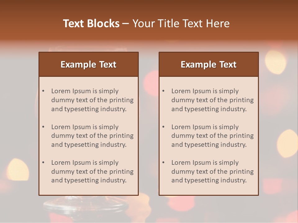 Background Lights Modern PowerPoint Template
