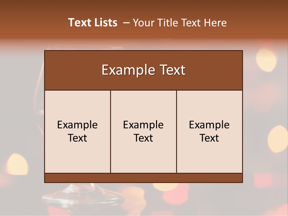 Background Lights Modern PowerPoint Template