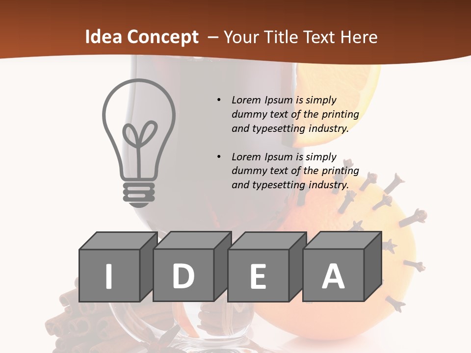 Star Isolated Herbal PowerPoint Template