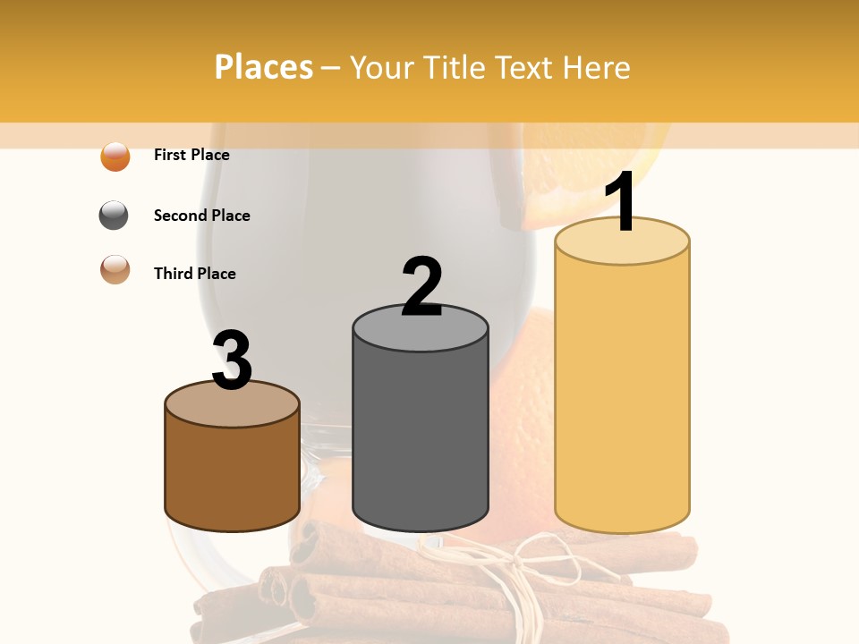 Decoration Tick Alcohol PowerPoint Template