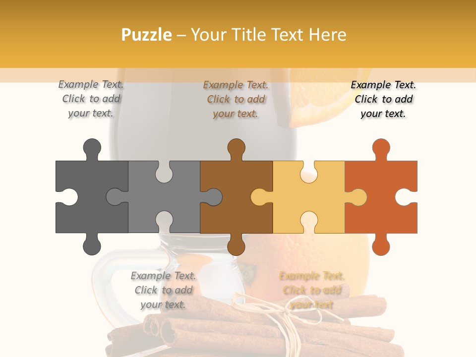 Decoration Tick Alcohol PowerPoint Template