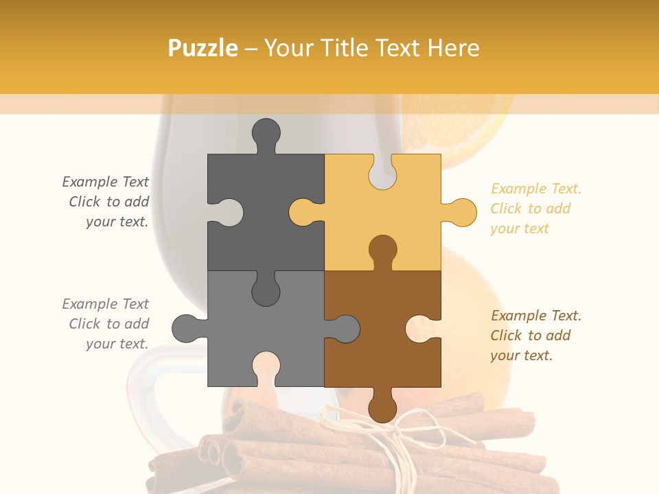 Decoration Tick Alcohol PowerPoint Template