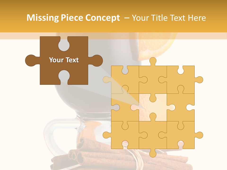 Decoration Tick Alcohol PowerPoint Template