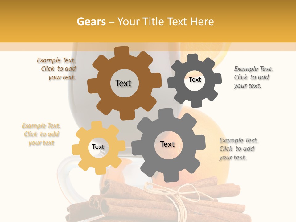 Decoration Tick Alcohol PowerPoint Template