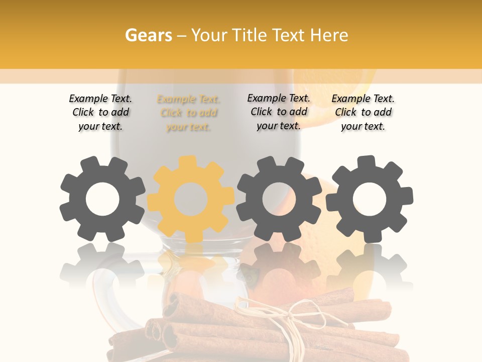 Decoration Tick Alcohol PowerPoint Template