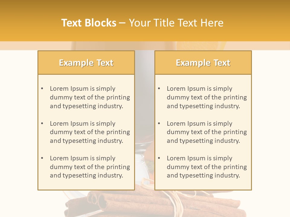 Decoration Tick Alcohol PowerPoint Template