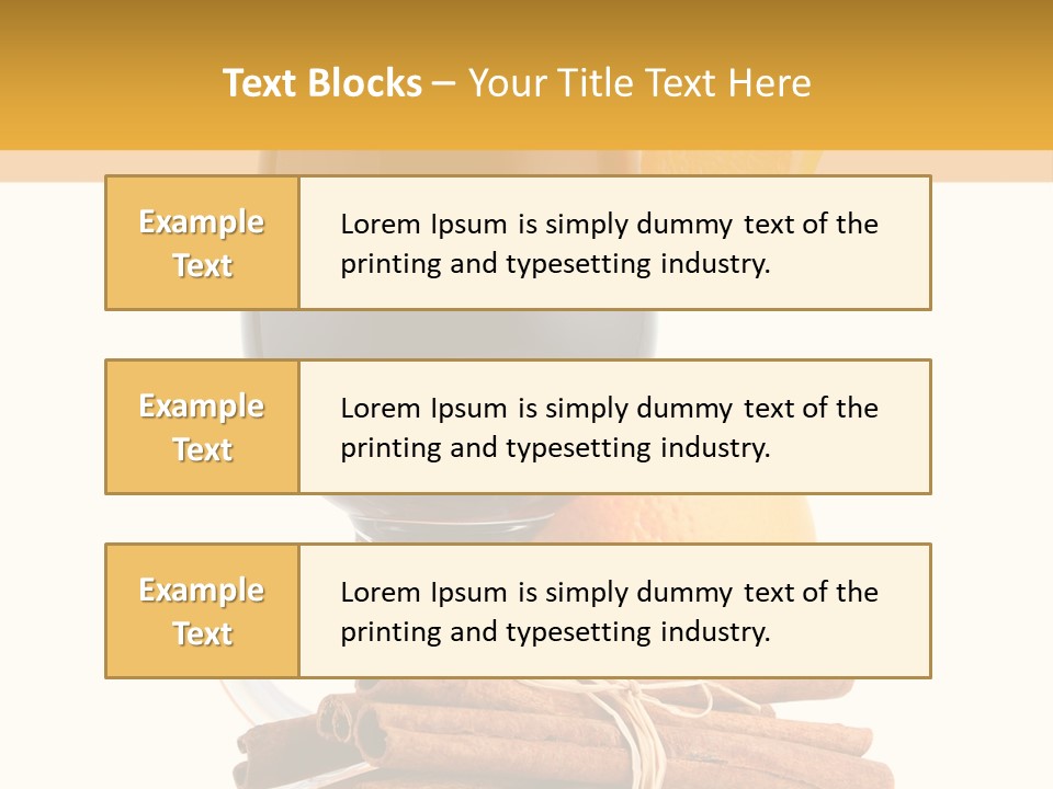 Decoration Tick Alcohol PowerPoint Template