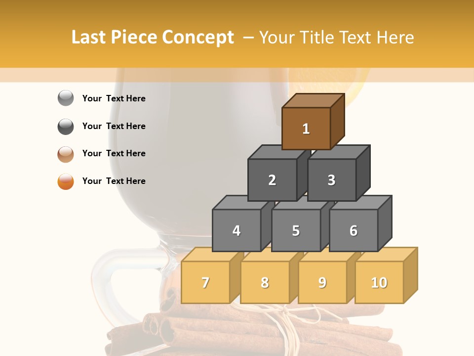 Decoration Tick Alcohol PowerPoint Template