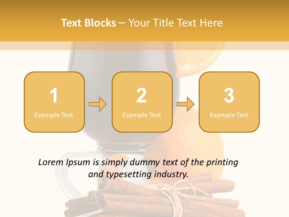 Decoration Tick Alcohol PowerPoint Template