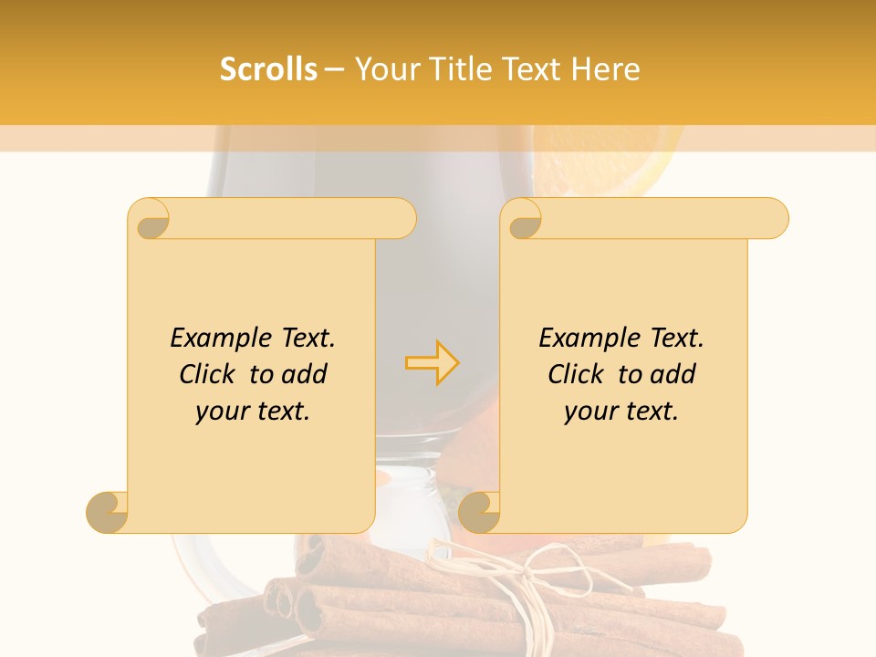 Decoration Tick Alcohol PowerPoint Template