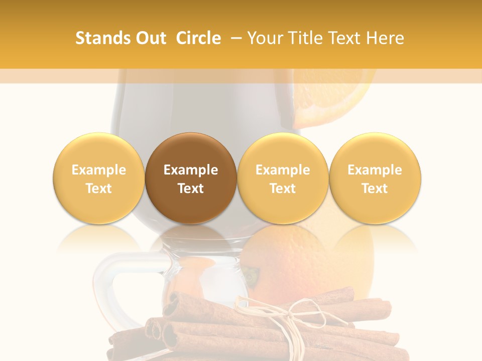 Decoration Tick Alcohol PowerPoint Template