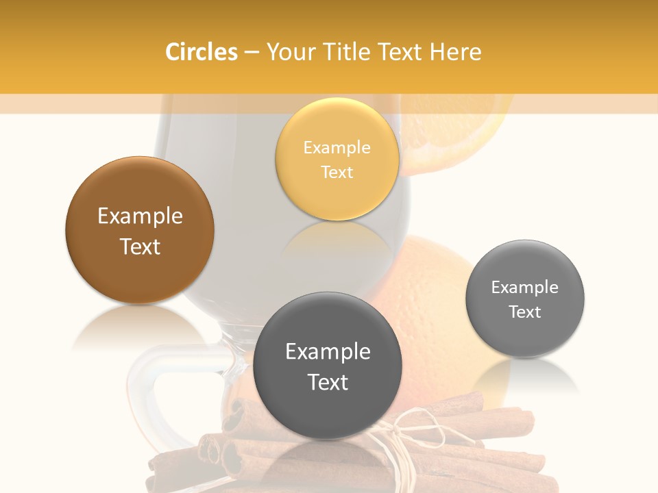 Decoration Tick Alcohol PowerPoint Template