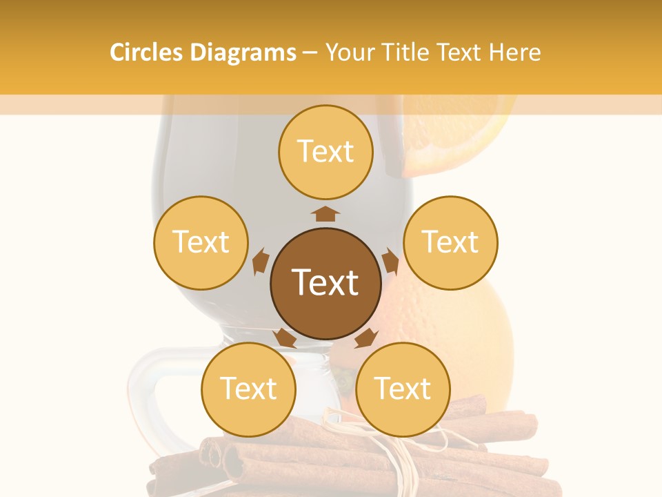 Decoration Tick Alcohol PowerPoint Template