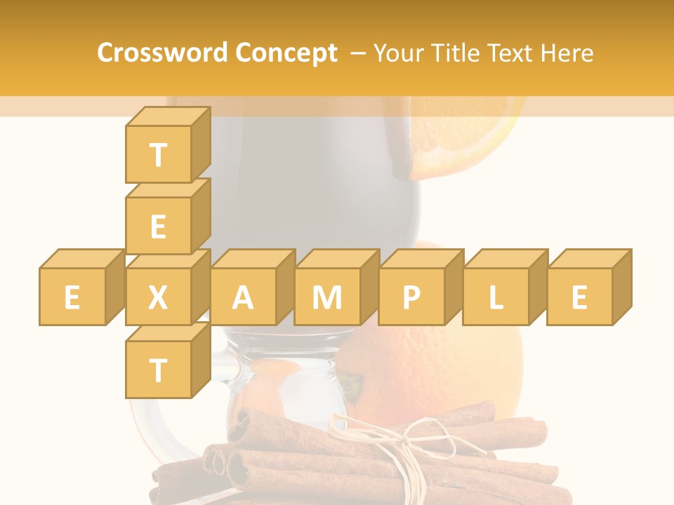 Decoration Tick Alcohol PowerPoint Template