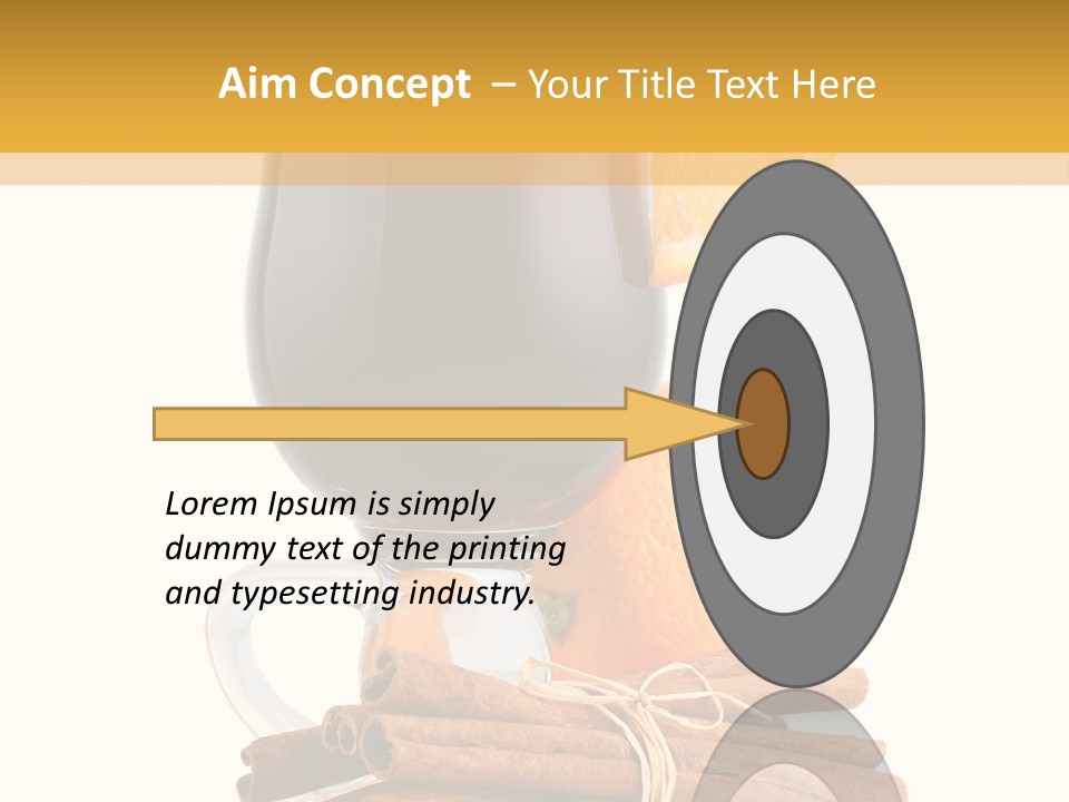 Decoration Tick Alcohol PowerPoint Template