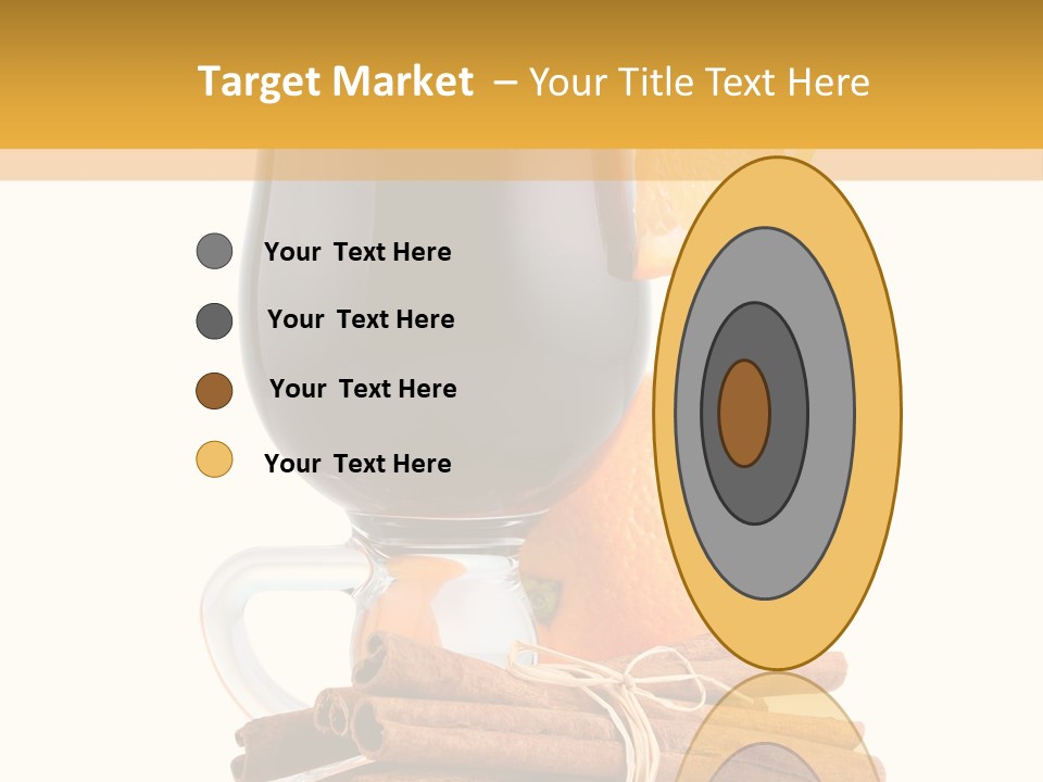 Decoration Tick Alcohol PowerPoint Template