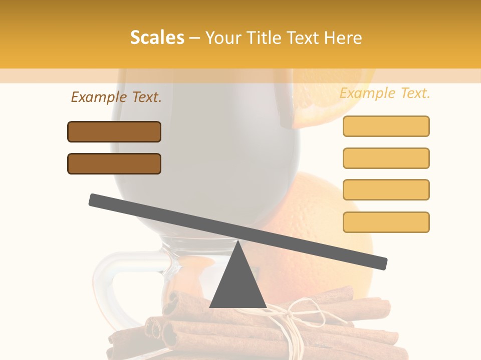 Decoration Tick Alcohol PowerPoint Template