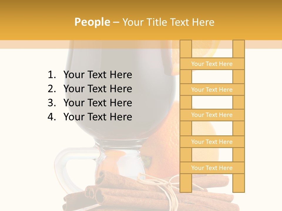 Decoration Tick Alcohol PowerPoint Template