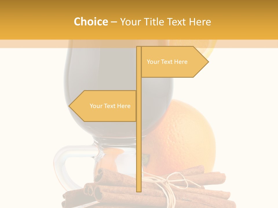 Decoration Tick Alcohol PowerPoint Template