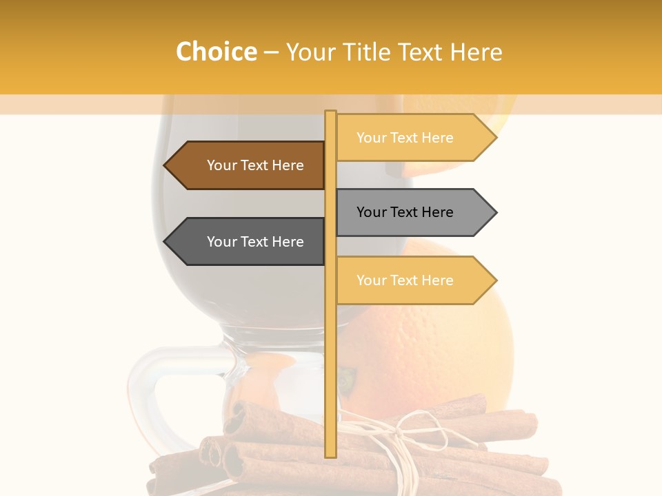 Decoration Tick Alcohol PowerPoint Template