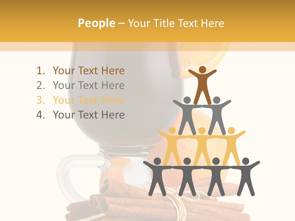 Decoration Tick Alcohol PowerPoint Template