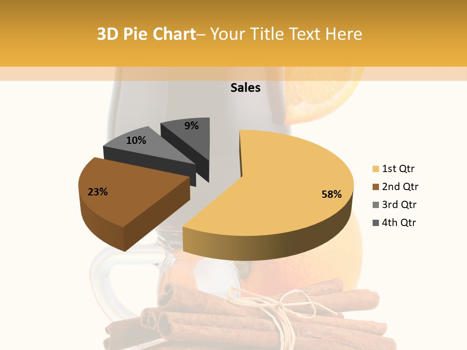 Decoration Tick Alcohol PowerPoint Template