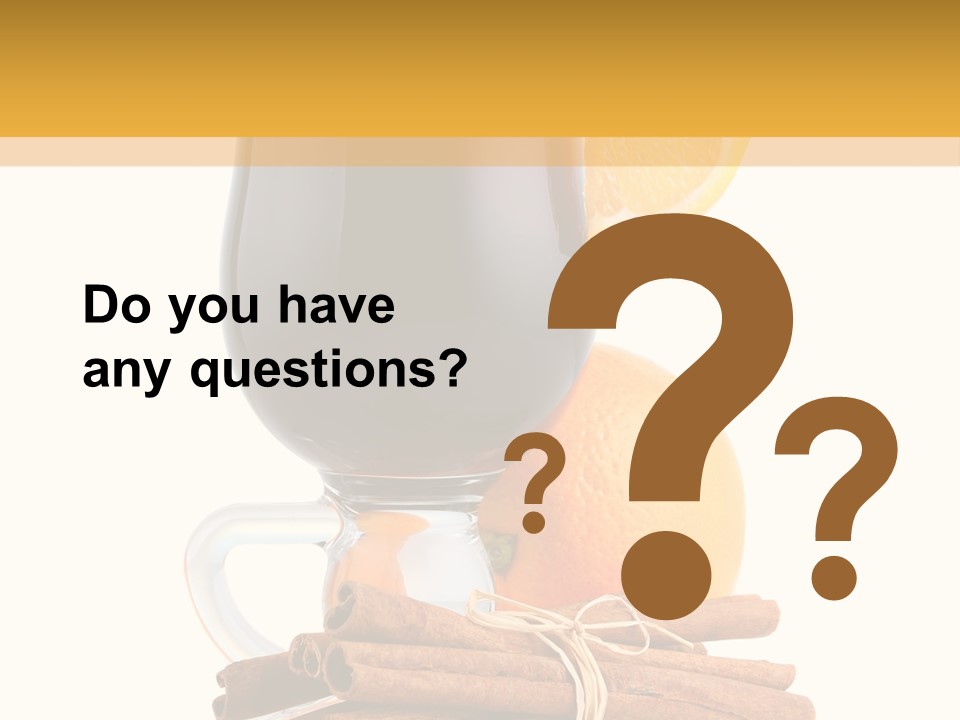 Decoration Tick Alcohol PowerPoint Template