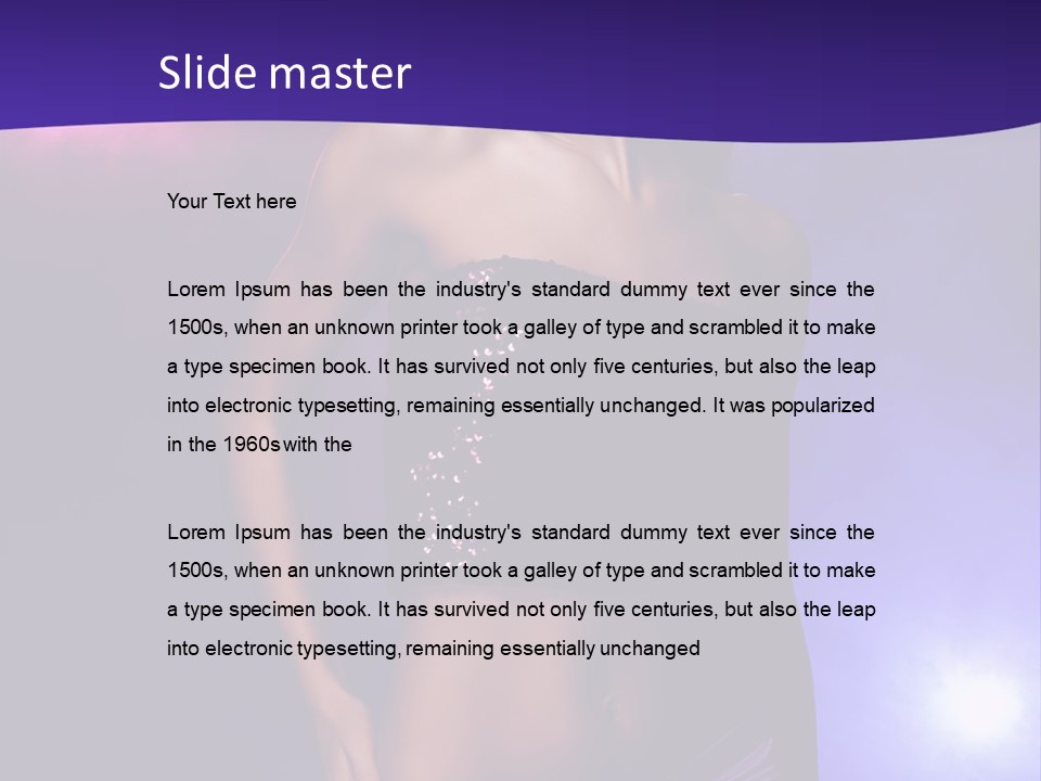 Nightlife Blue Di Coball PowerPoint Template