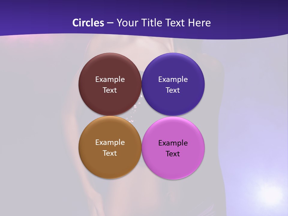 Nightlife Blue Di Coball PowerPoint Template