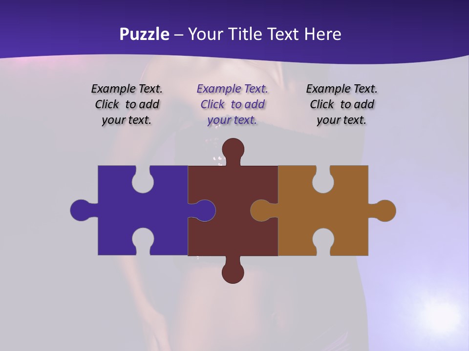 Nightlife Blue Di Coball PowerPoint Template